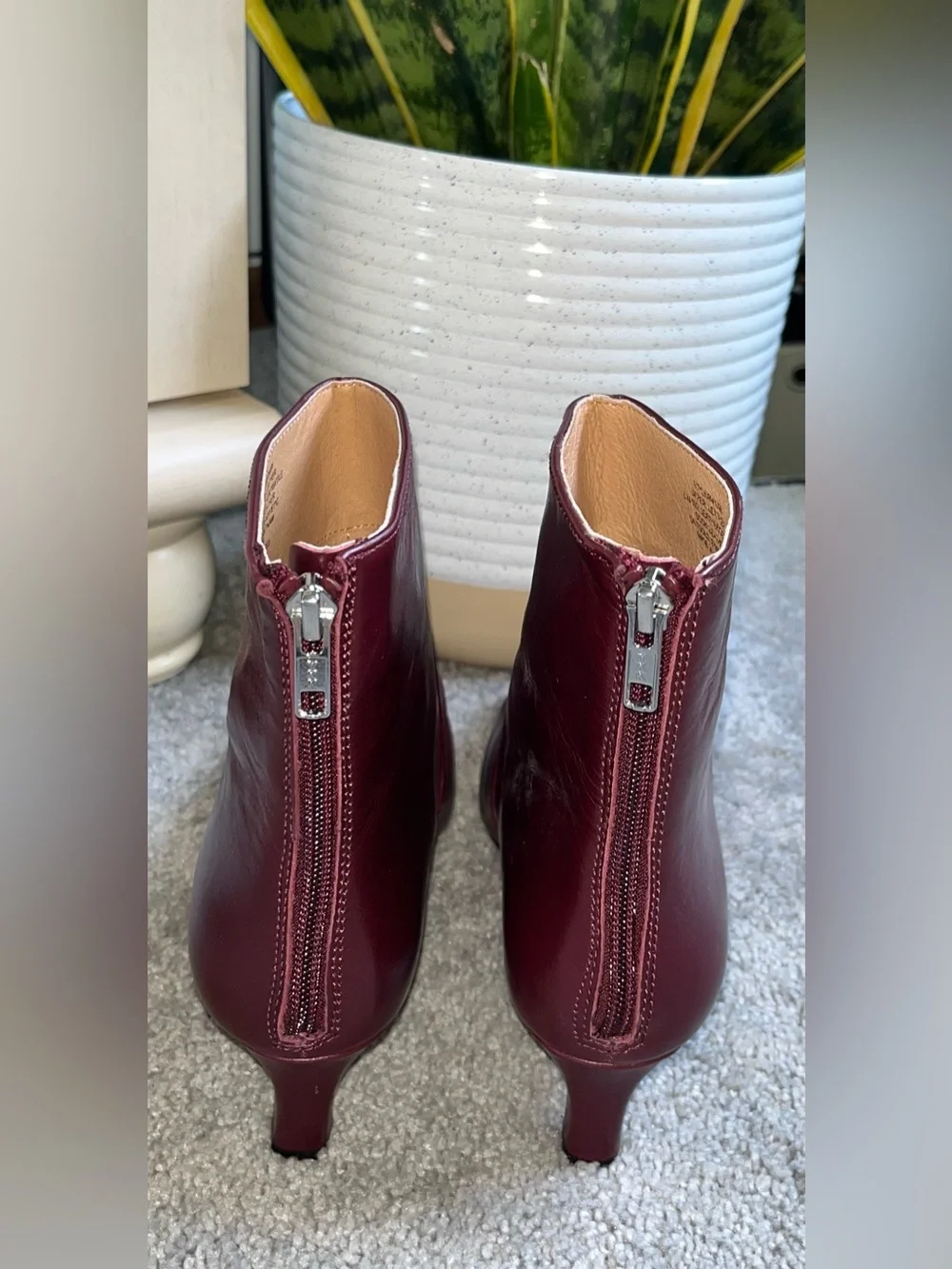 NWOB Madewell The Dimes Kitten Heel Genuine Leather Boots 6 1/2